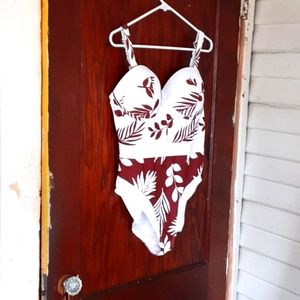 Gabifresh for Swimsuits for All sz 16D/DD brown print NWT